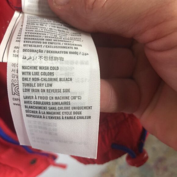 Hollister Vest Mens Small Red Black Hooded Puffer Quilted Snap Front Pockets Y2K - Picture 9 of 16